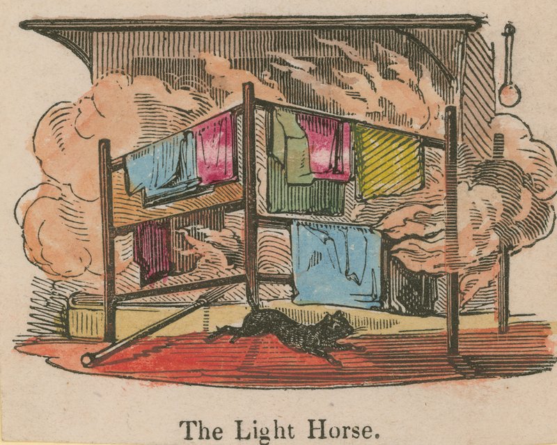 Het lichte paard; cartoon door English School