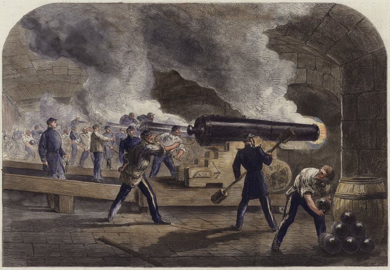 De Hoofd Batterij bij Fort Sumter door English School