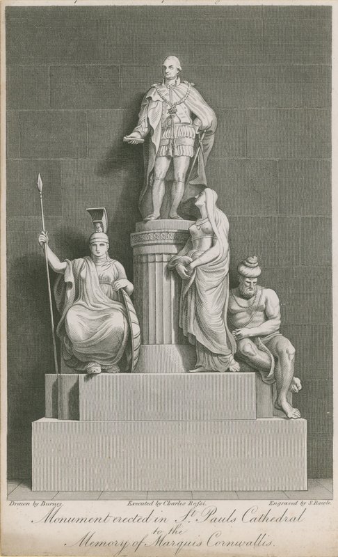 Het monument opgericht in St Paul