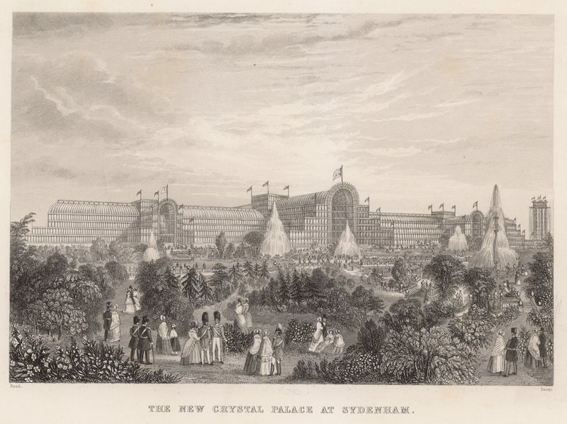 Het nieuwe Crystal Palace in Sydenham door English School