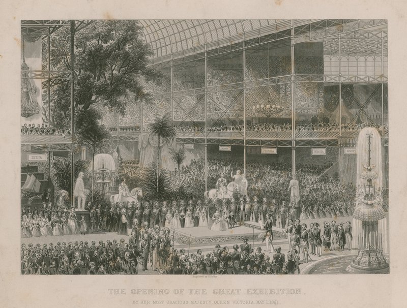 Opening van de Grote Tentoonstelling door Hare Majesteit Koningin Victoria, 1 mei 1851 door English School