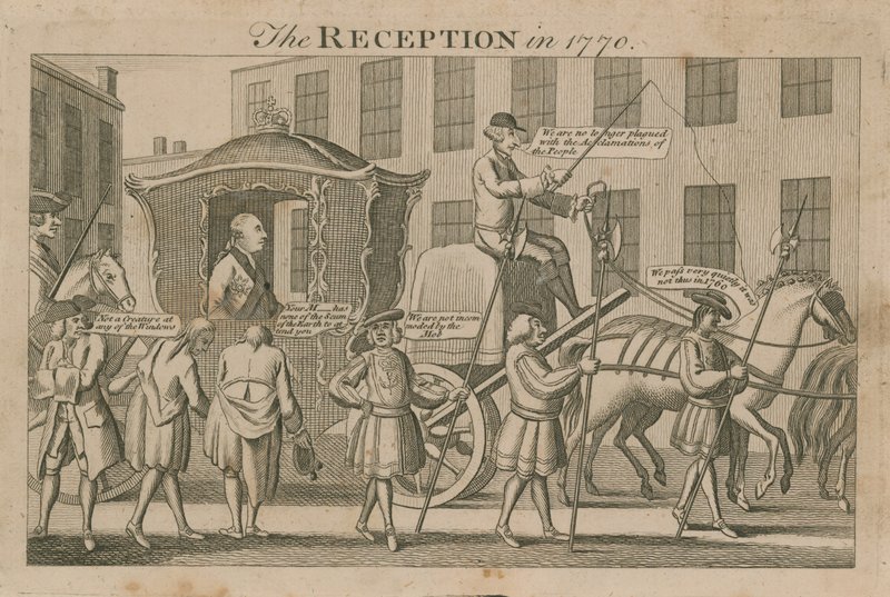 De ontvangst in 1770 door English School