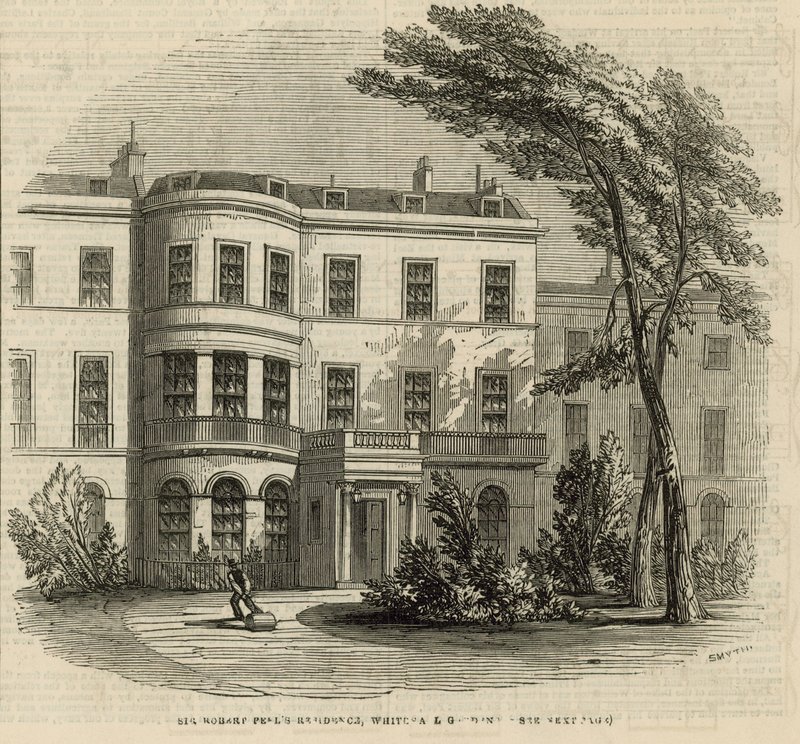De residentie van Sir Robert Peel door English School