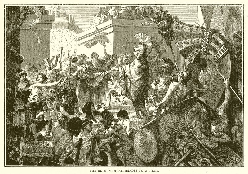 De Terugkeer van Alcibiades naar Athene door English School