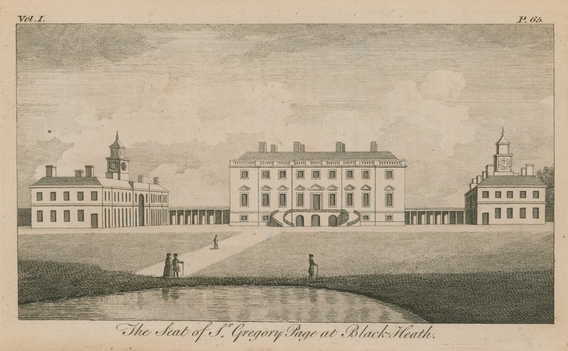 De zetel van Sir Gregory Page Turner door English School