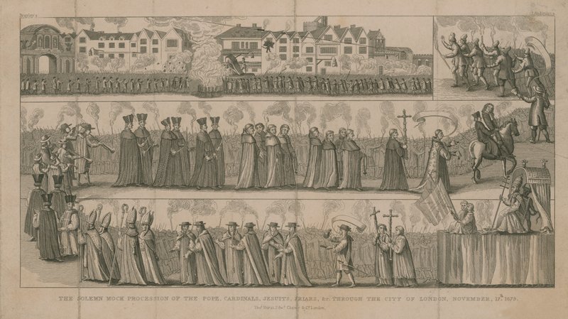 De plechtige schijnprocessie door English School