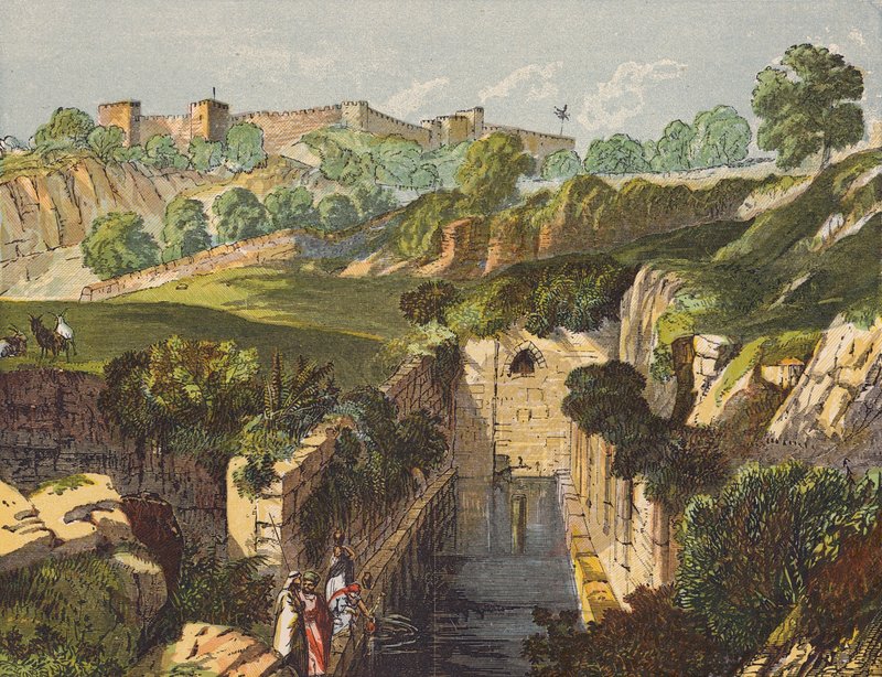 De wateren van Siloah die zachtjes stromen door English School