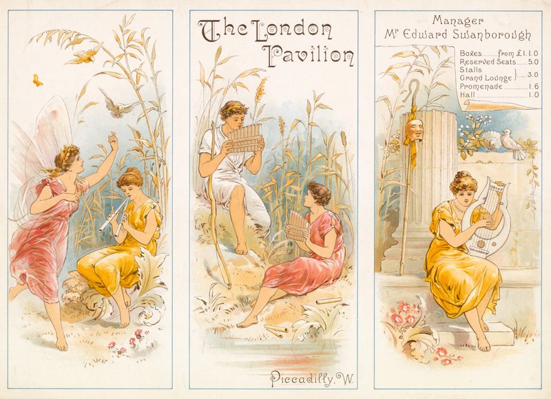 Theaterprogramma, The London Pavilion, Piccadilly door English School