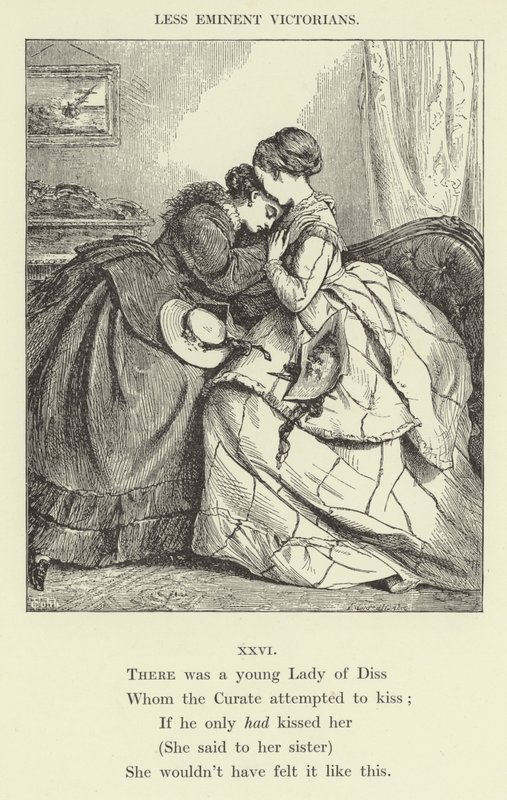 Er was een jonge dame uit Diss (gravure) door English School