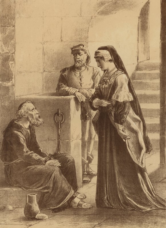 Thomas Maxfield, "Een dame van kwaliteit vond een manier om hem een liefdadig bezoek te brengen" door English School