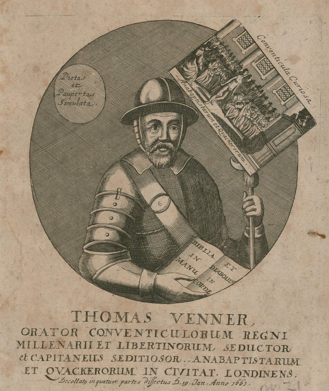 Thomas Venner, redenaar door English School