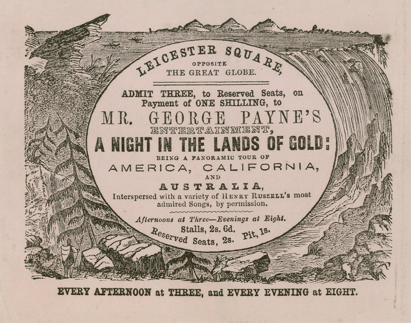 Toegangsbewijs voor Mr. George Paynes voorstelling Een Nacht in de Landen van Goud door English School