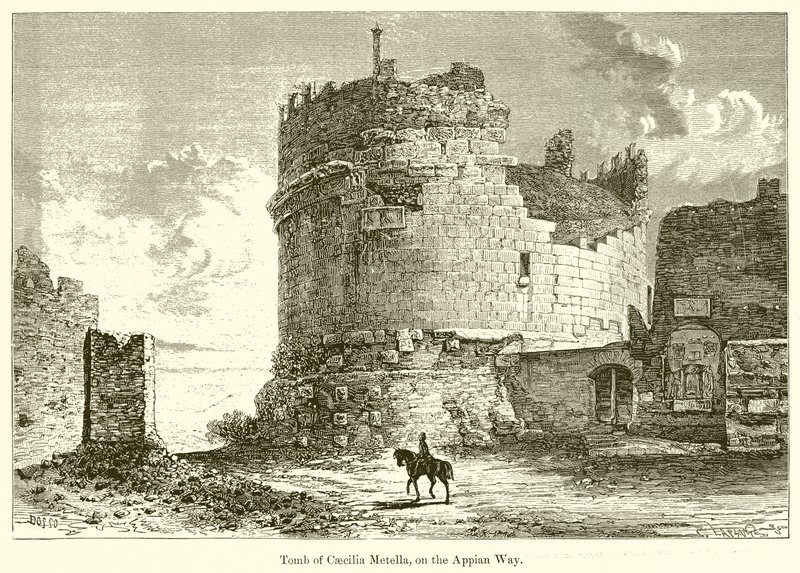 Graf van Caecilia Metella, aan de Via Appia door English School