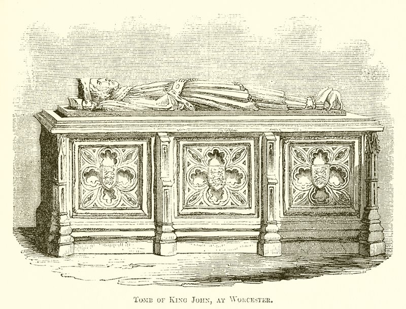 Graf van koning Jan, in Worcester door English School