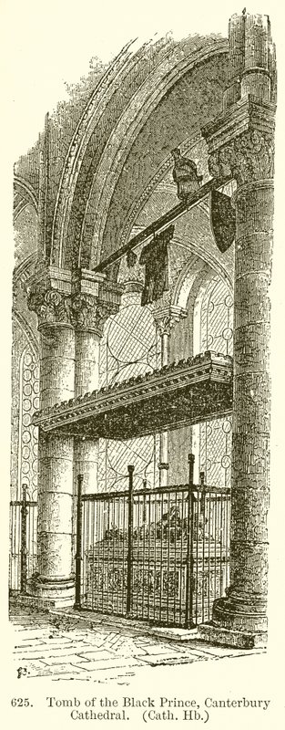 Graf van de Zwarte Prins, Canterbury Kathedraal door English School