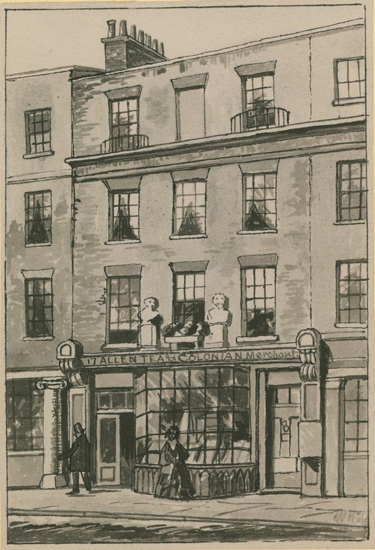 Toms Coffee House, 17 Russell Street, Covent Garden door English School