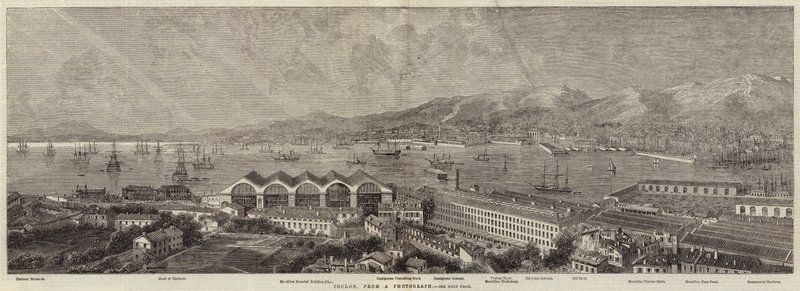 Toulon (gravure) door English School