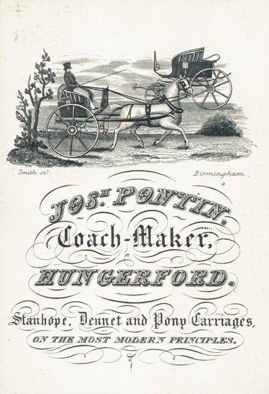 Handelskaart, Joseph Pontin door English School