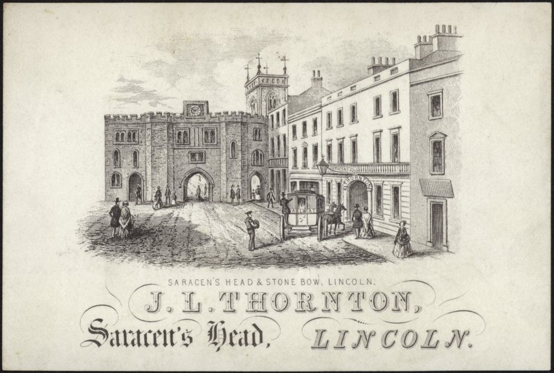 Handelskaart voor J L Thornton door English School