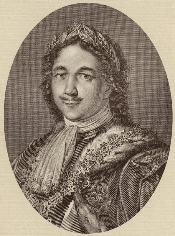 Tsaar Peter I van Rusland door English School