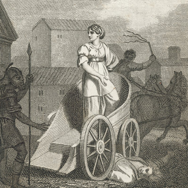 Tullia rijdt over het dode lichaam van haar vader door English School