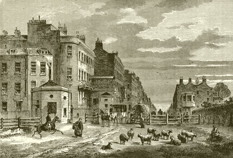 Tyburn Tolhek, 1820 door English School