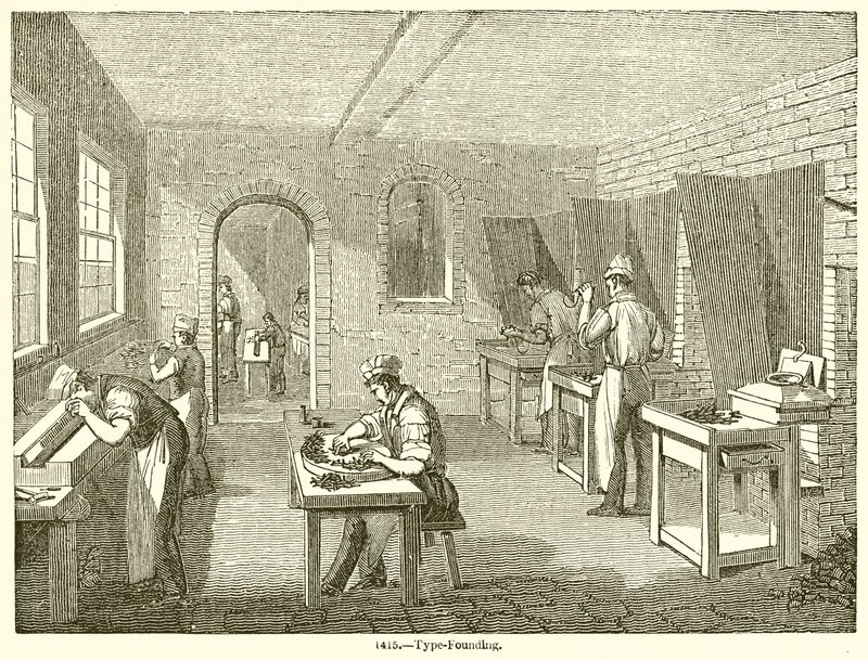 Lettergieten door English School