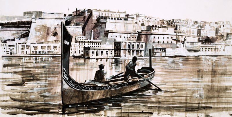 Valletta, hoofdstad van het eiland Malta door English School
