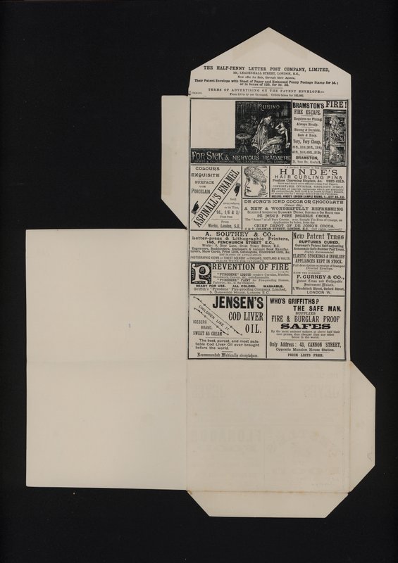 Victoriaanse halve penny poststationery door English School