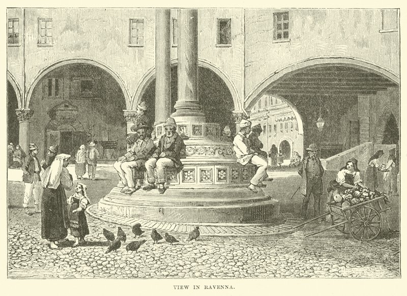 Uitzicht in Ravenna door English School