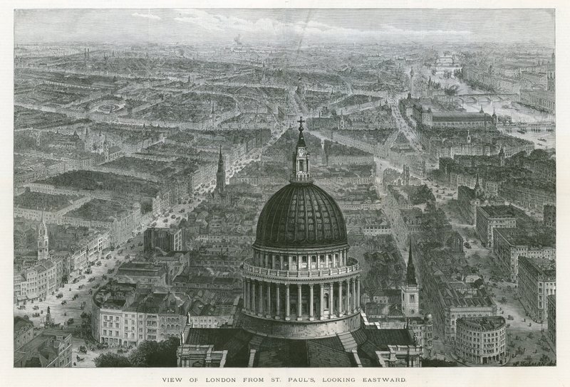 Uitzicht op Londen vanaf de St Paul