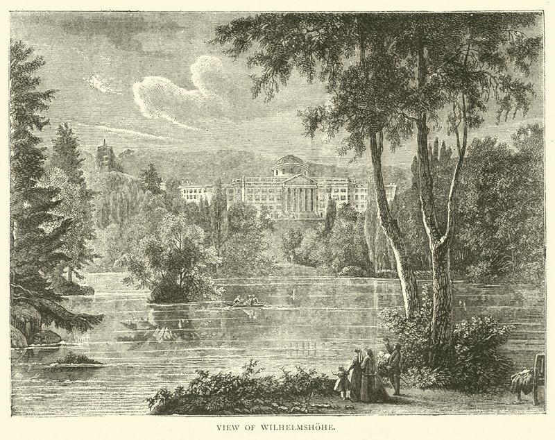 Uitzicht op Wilhelmshohe, september 1870 door English School
