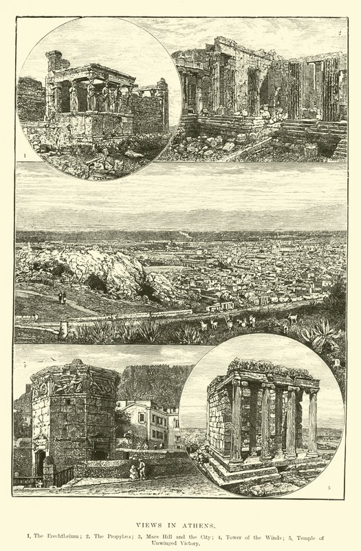 Zichten in Athene door English School