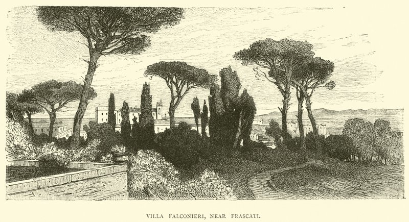 Villa Falconieri, nabij Frascati door English School