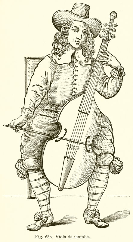 Viola da Gamba door English School