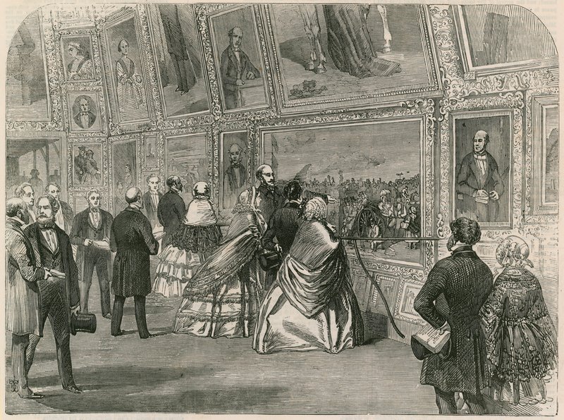 Bezoek van Hare Majesteit, Prins Albert en de Koningin van Portugal aan de Royal Academy door English School