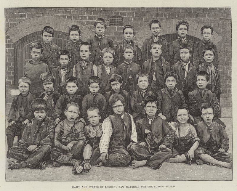 Zwerfjongeren van Londen, Ruw materiaal voor de Schoolraad door English School