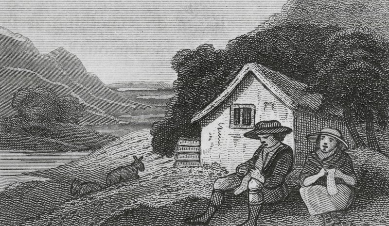 Welshe Boeren (gravure) door English School