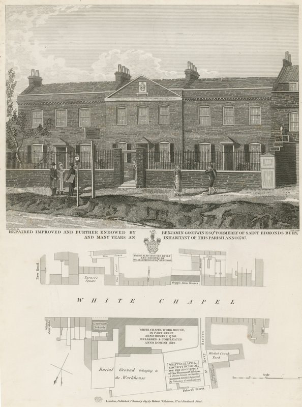 Whitechapel Alms Houses door English School