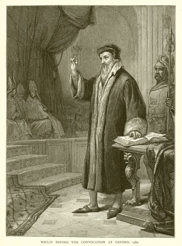 Wiclif voor de convocatie in Oxford, 1382 door English School