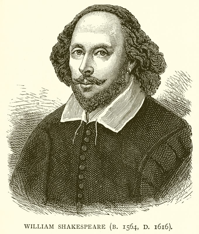 William Shakespeare (geb. 1564, gest. 1616) door English School