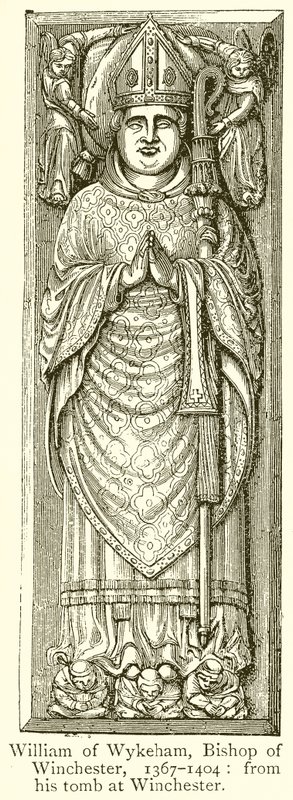 William van Wykeham, Bisschop van Winchester, 1367-1404 door English School