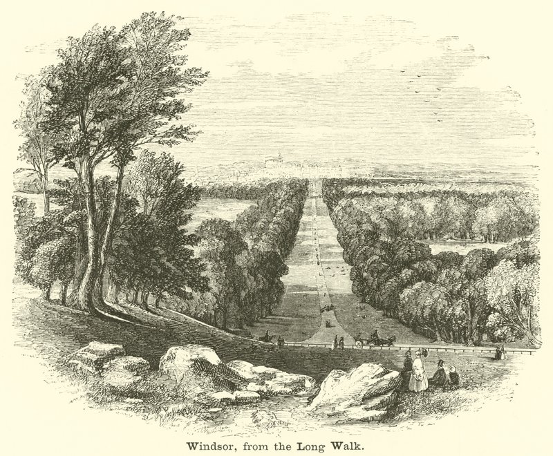 Windsor, vanaf de Lange Wandelweg door English School