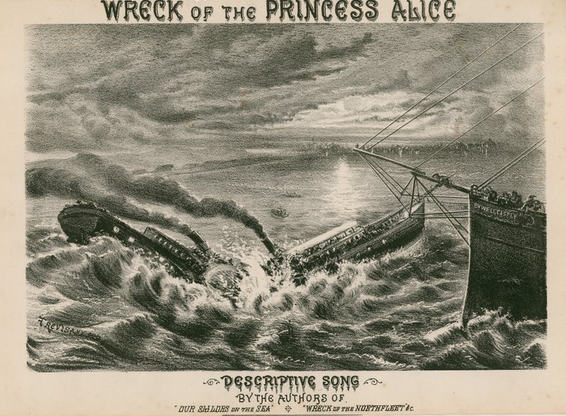 Wrak van de Princess Alice door English School