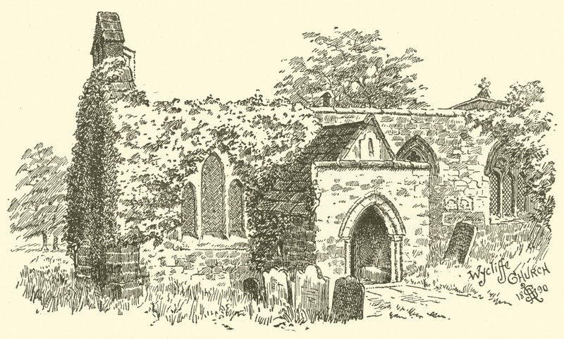 Wycliffe Kerk (gravure) door English School