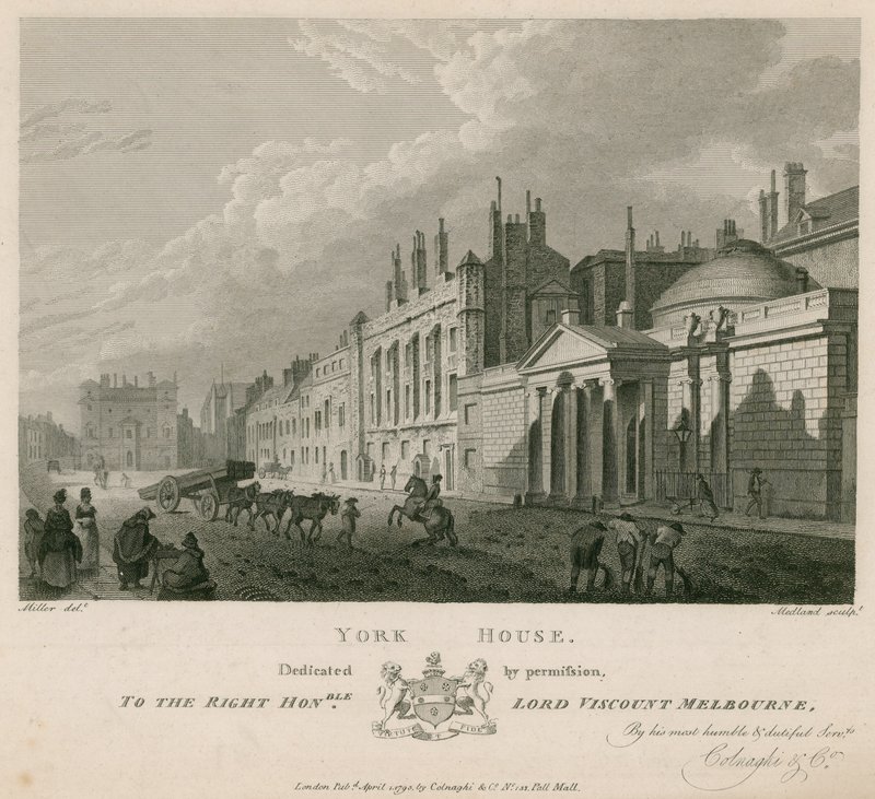 York House, Whitehall door English School