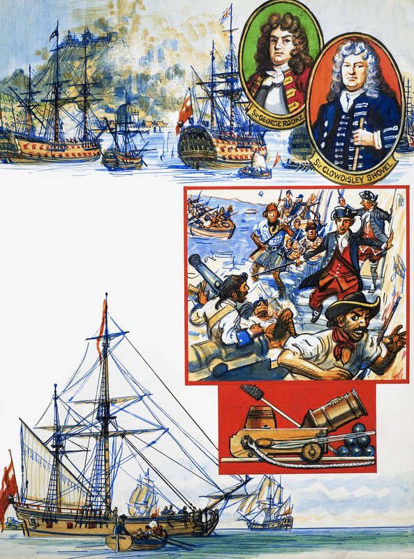 Scrapbook van de Britse zeeman: Gibraltar veroveren door Eric Parker