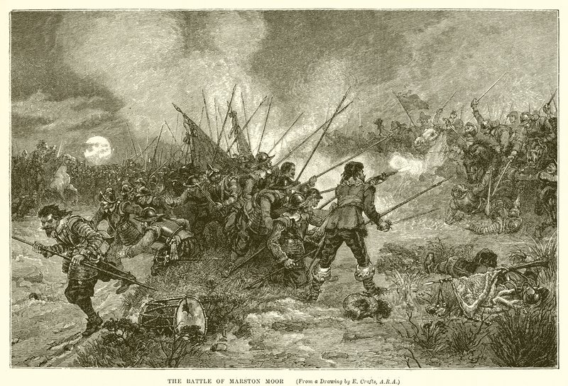 De slag bij Marston Moor door Ernest Crofts