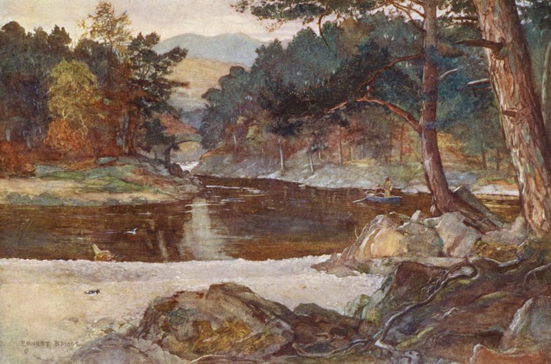 De rivier Tummel bij Pitlochry door Ernest Edward Briggs