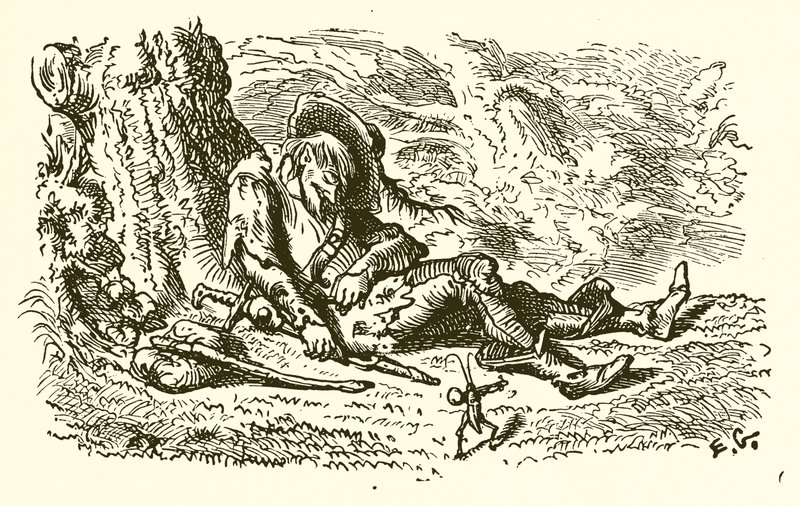 De sprinkhanen en de sprinkhaan door Ernest Henry Griset